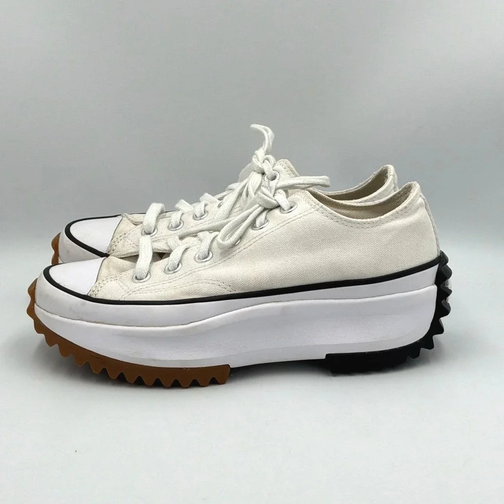 Converse Run Star Hike Low Top Unisex 5.5 Mens 7 Womens White Sneaker 168817C